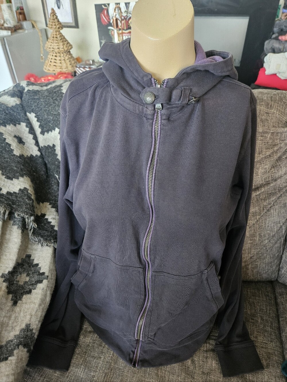 Authentic Ted Baker Navy/Purple Hoodie. 3. 19ptp